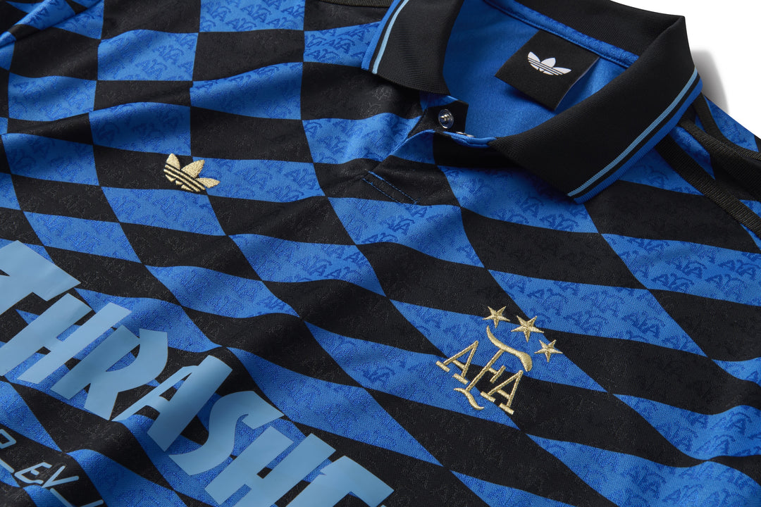 Adidas Skate Thrasher x AFA Jersey (Black/Blue)