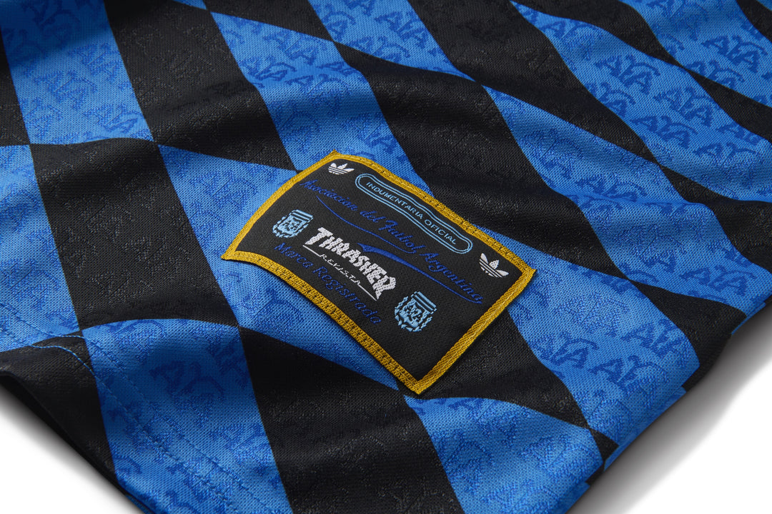 Adidas Skate Thrasher x AFA Jersey (Black/Blue)