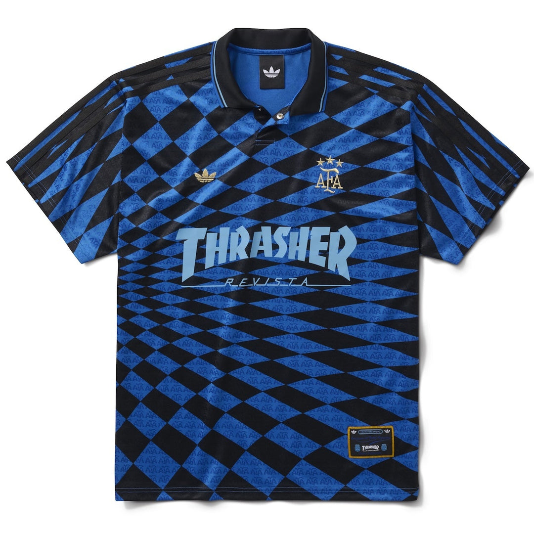 Adidas Skate Thrasher x AFA Jersey (Black/Blue)