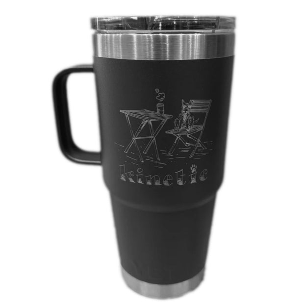 YETI X Kinetic Auggie Rambler 20 oz Travel Mug (Charcoal)
