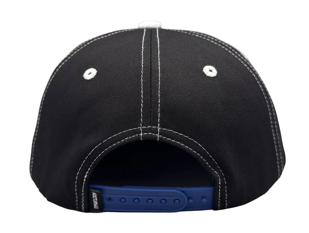 Nocturnal 'Chrome' Snapback Hat (Black/Blue)