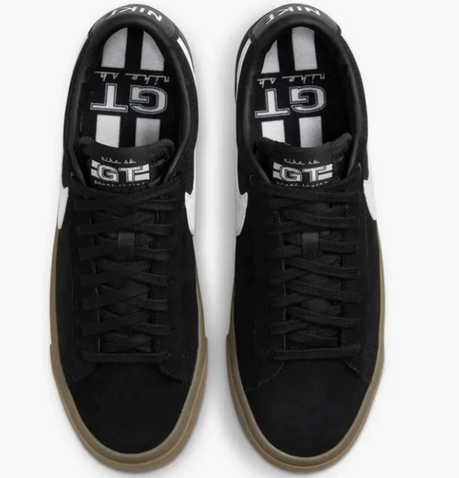Nike SB Zoom Blazer Low Pro GT Black White Black Gum 7.5