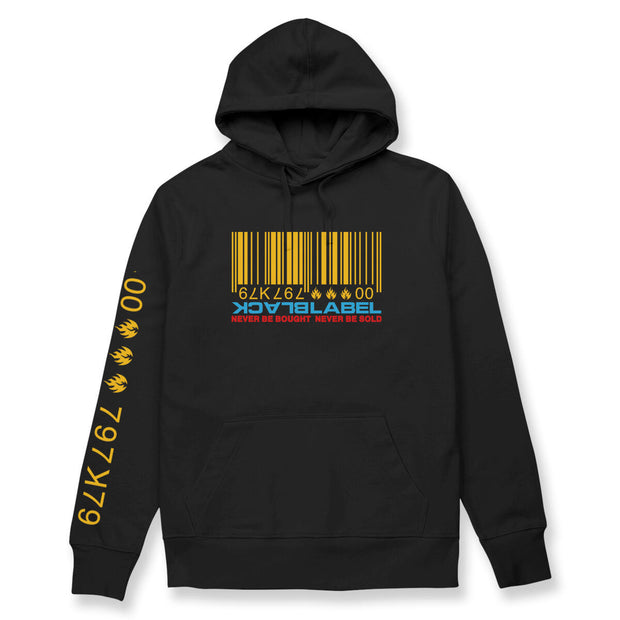 Black Label Barcode Pullover Hoodie