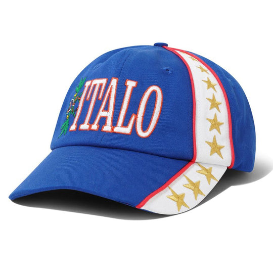 Blue cap with &