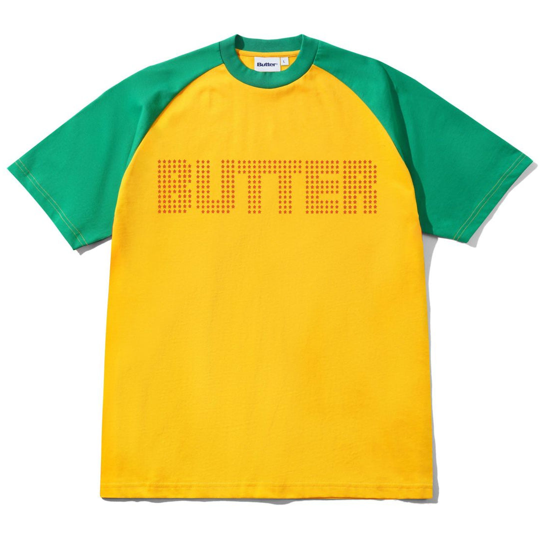 Yellow and green t-shirt with &