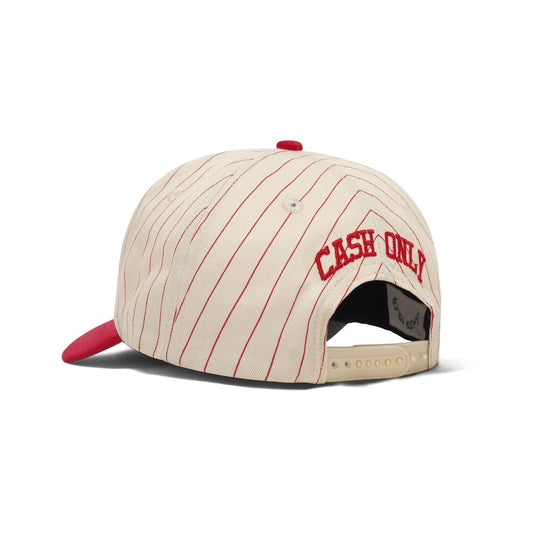 Cash Only Slugger 5 Panel Cap (Red/Cream)