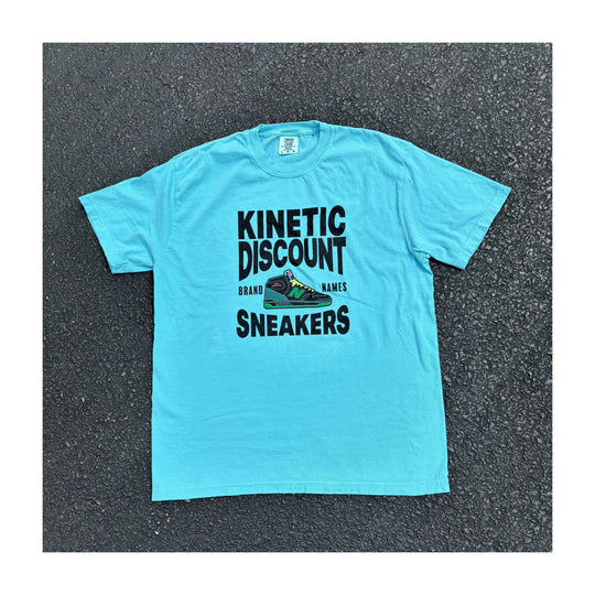 Kinetic Discount Sneaks T-Shirt (Lagoon Blue)