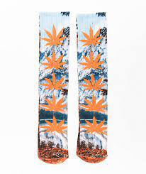 HUF Digital Nature PlantLife Sock (Orange)