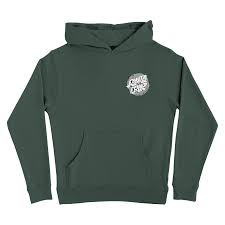 Santa Cruz Scrawl Fill Dot Youth Hoodie (Alpine Green)