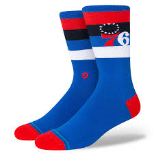 Stance 76ers ST Crew Socks (Blue)