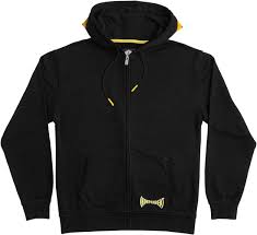 Independent Span Zip Hooded Sweatshirt (Black)