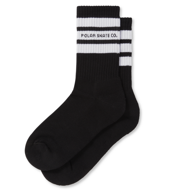 Polar Fat Stripe Socks (Black)