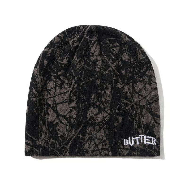 Butter Goods Woods Camo Skully Beanie