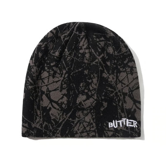 Butter Goods Woods Camo Skully Beanie