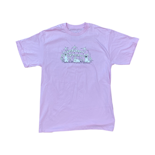 Nocturnal Garden Tee (Pale Pink)