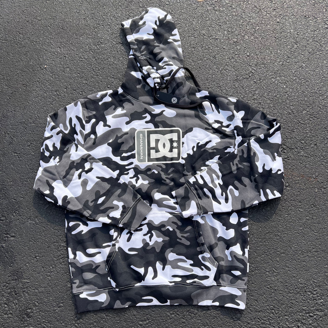 DC Shanahan Camo Pullover Hoodie Black White Camo Kinetic Nocturnal