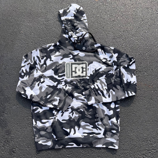 DC Shanahan Camo Pullover Hoodie (Black/White Camo)