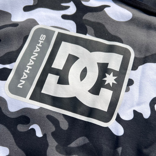 DC Shanahan Camo Pullover Hoodie (Black/White Camo)