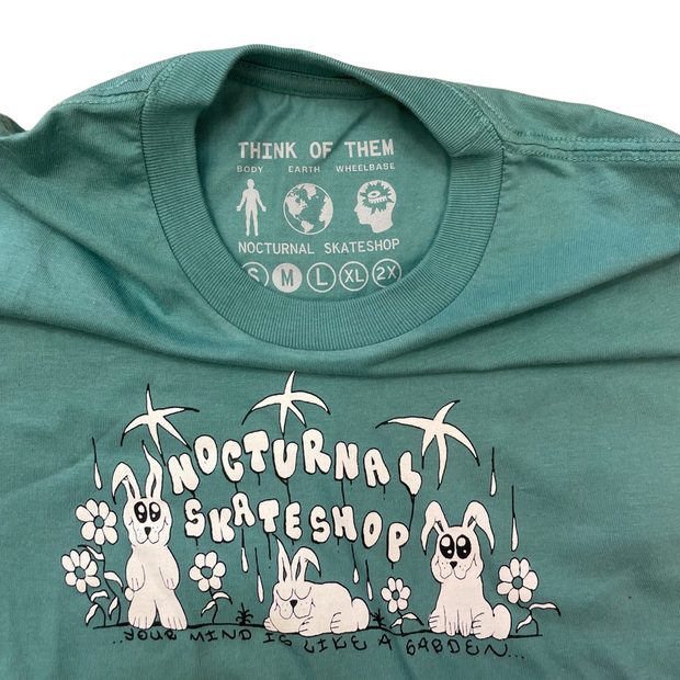 Nocturnal Garden Tee (Seafoam Green)