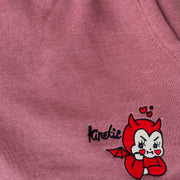 Kinetic Women's Kewpie Sweat Shorts (Dusty Rose)