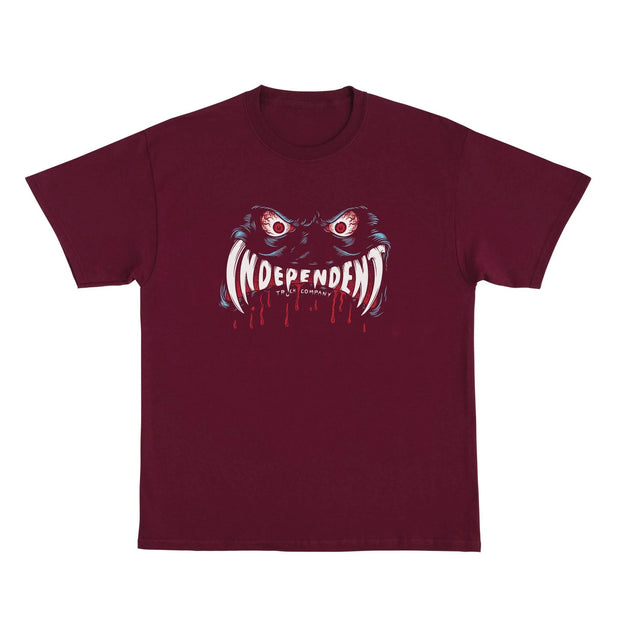 Independent Possessed Face Youth Tee (Maroon)