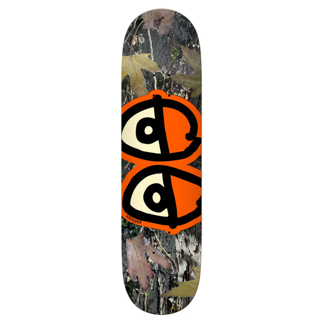 Krooked Team Camo Eyes Orange Deck (8.25")