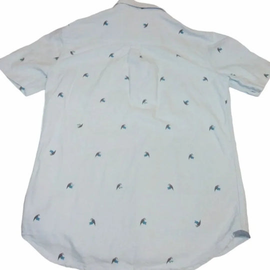 Vans Houser Boys Short Sleeve Button Up (Baby Blue)