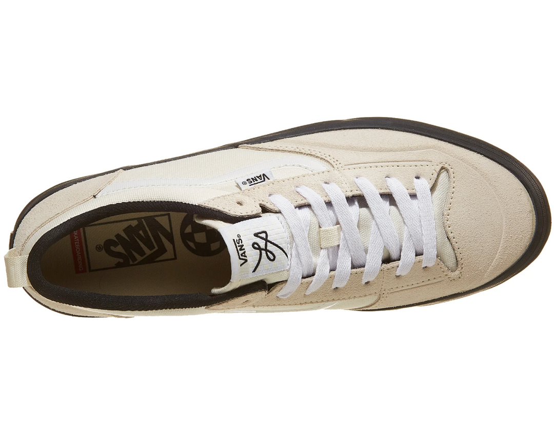  recycled polyester, organically grown cotton, and suede