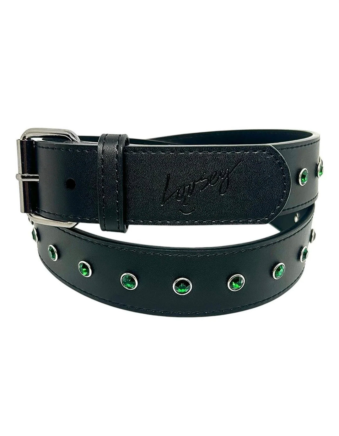 Loosey Belts Black Rhinestone