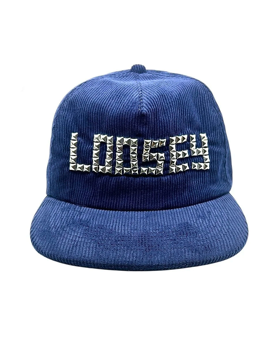 Loosey Belts Studded Snapback (Navy)