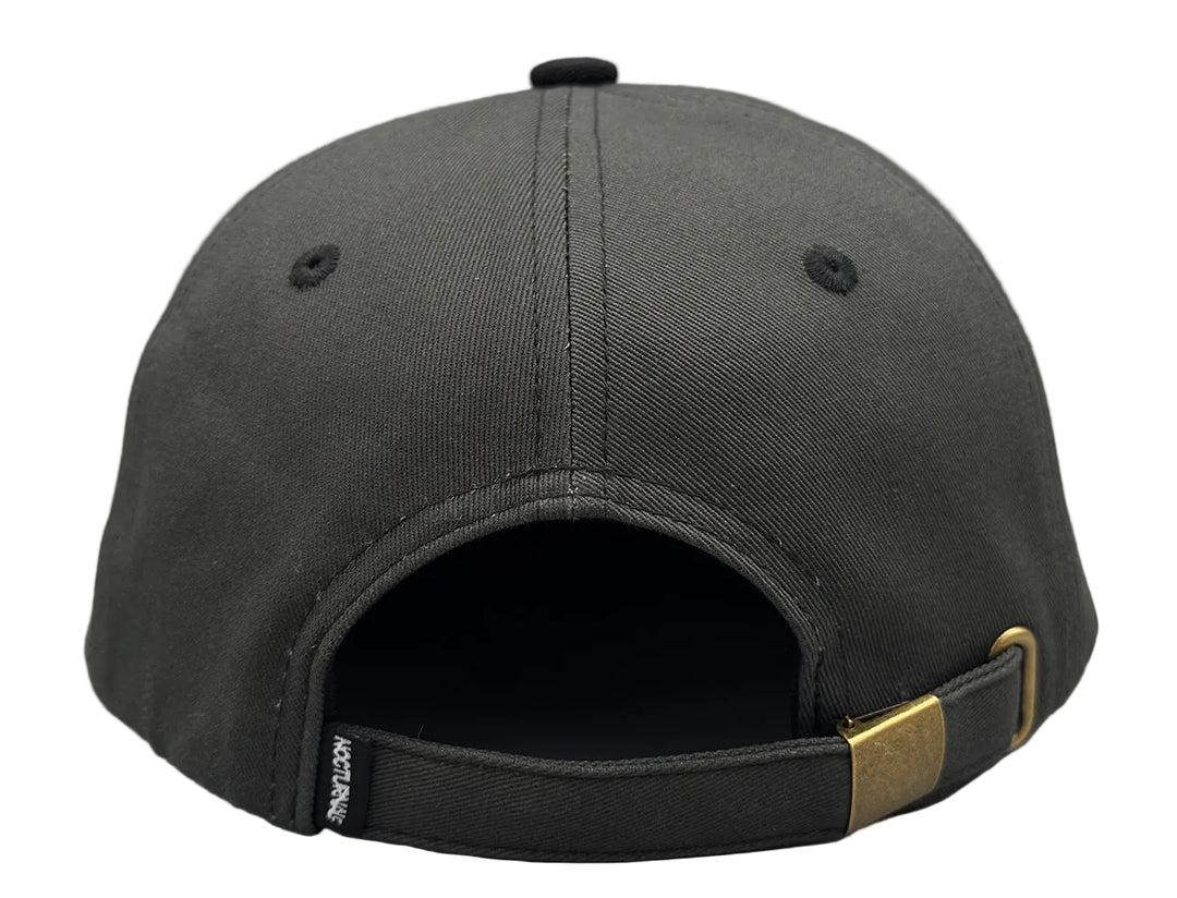 Nocturnal 'Script' Strapbacks Hat (Dark Green/Black)