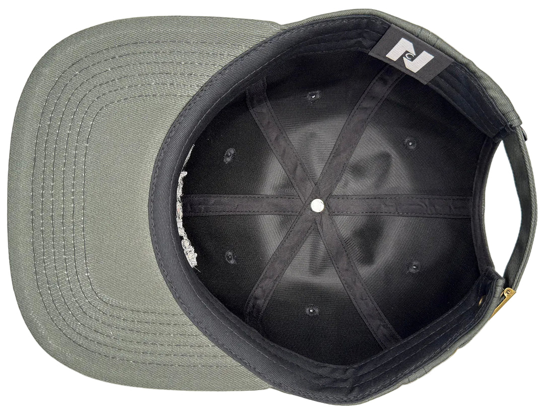 Nocturnal 'Script' Strapbacks Hat (Dark Green/Black)