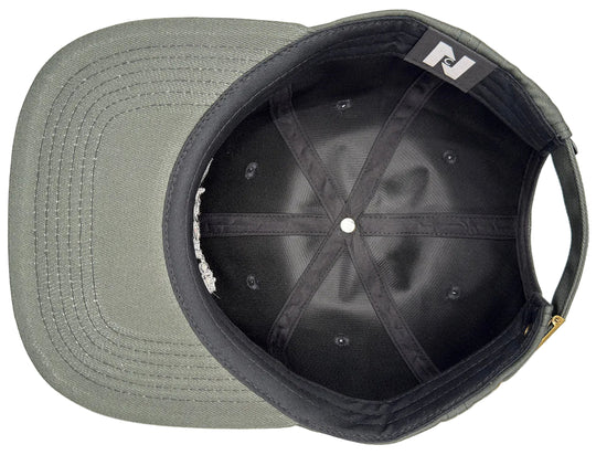 Nocturnal 'Script' Strapbacks Hat (Dark Green/Black)