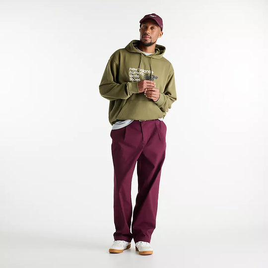 New Balance Numeric Pleated Pant (Burgundy)