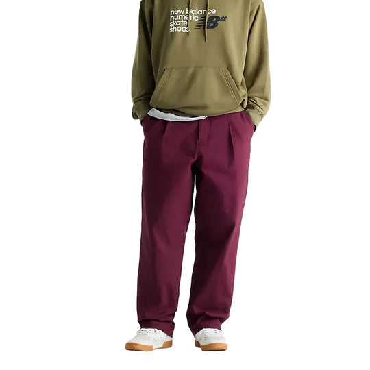 New Balance Numeric Pleated Pant (Burgundy)