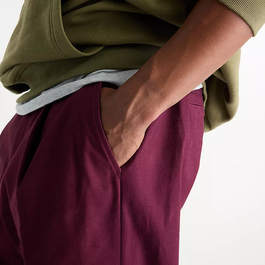 New Balance Numeric Pleated Pant (Burgundy)