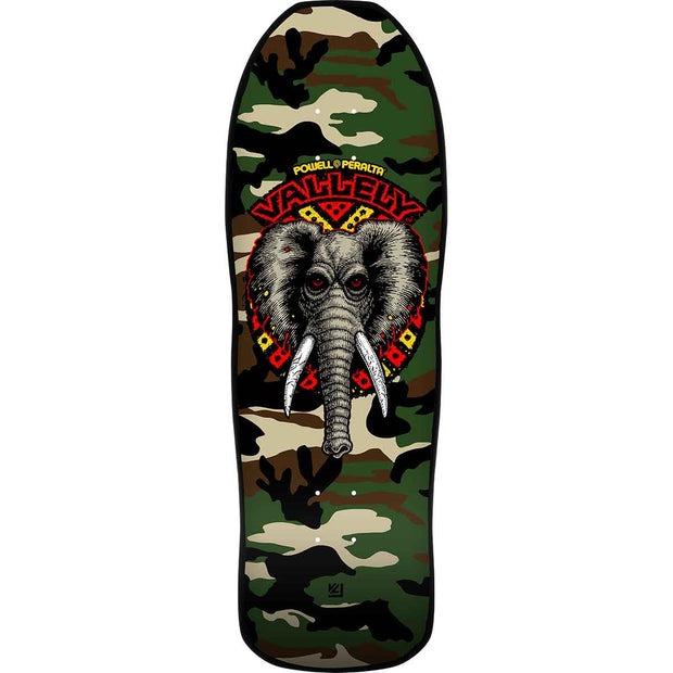 Powell Peralta Mike Vallely Elephant Reissue 9.85 Deck (Camo)