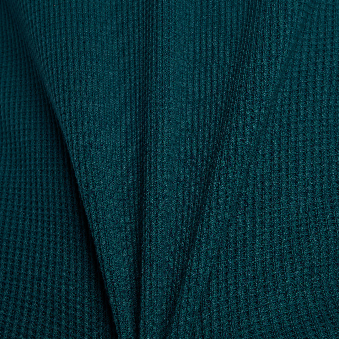 New Balance Numeric Waffle Knit Long Sleeve Henley (Spruce)