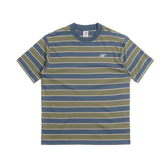 New Balance Numeric Thin Stripe Tee (Vintage Indigo/Green)