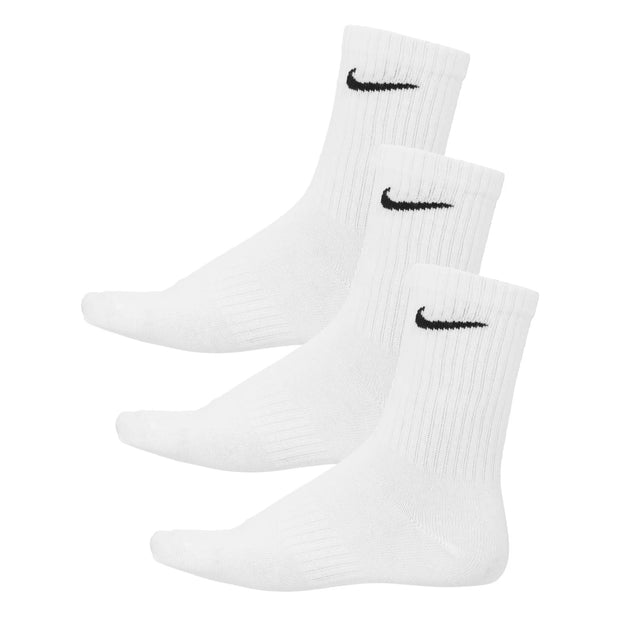 Nike Everyday Lightweight Crew Sock 3 Pack (White)