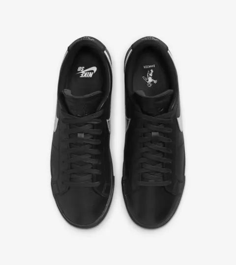 Nike SB X Dancer Zoom Blazer Low Black Metallic Silver Kinetic Nocturnal