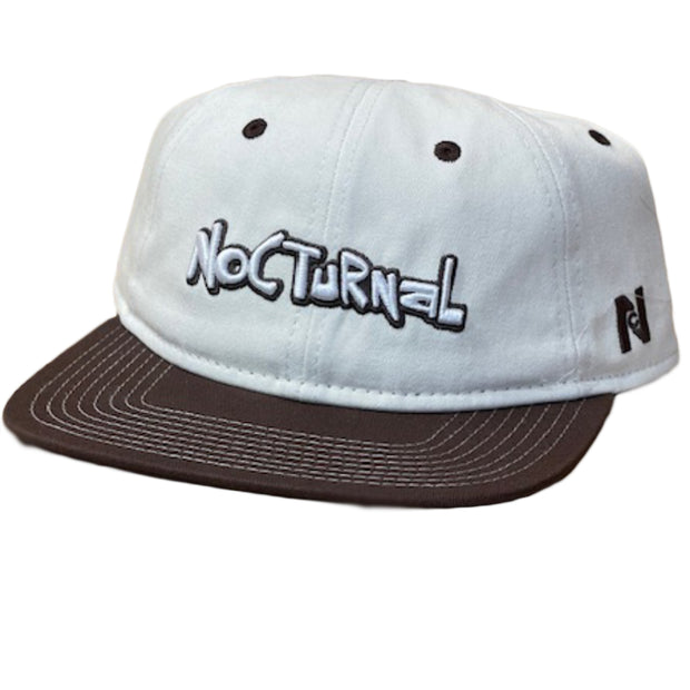 Nocturnal Whacko Logo Hat (Off White/ Brown)