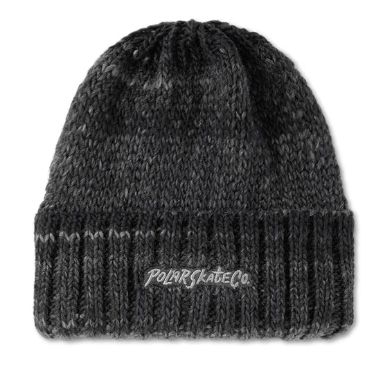 grey black polar beanie