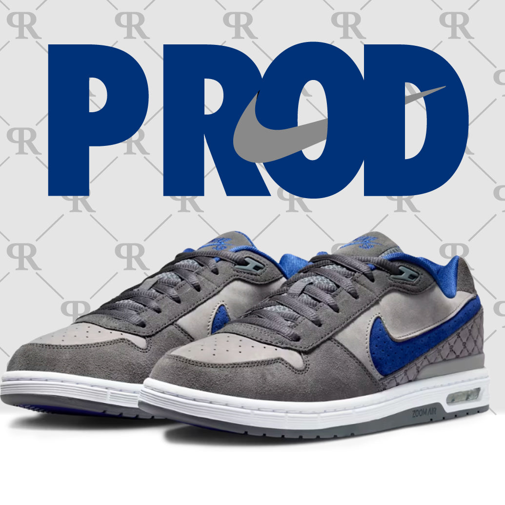 Nike SB Paul Rodriguez Zoom Air Low (Flint Grey/Deep Royal Blue)