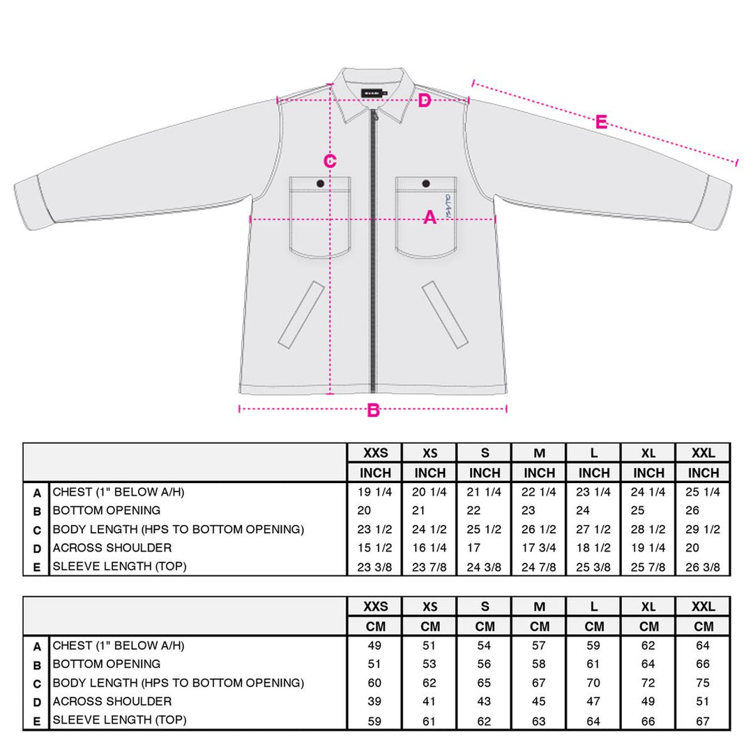Quasi Grain Full Zip Shirt Jacket (Oxblood)