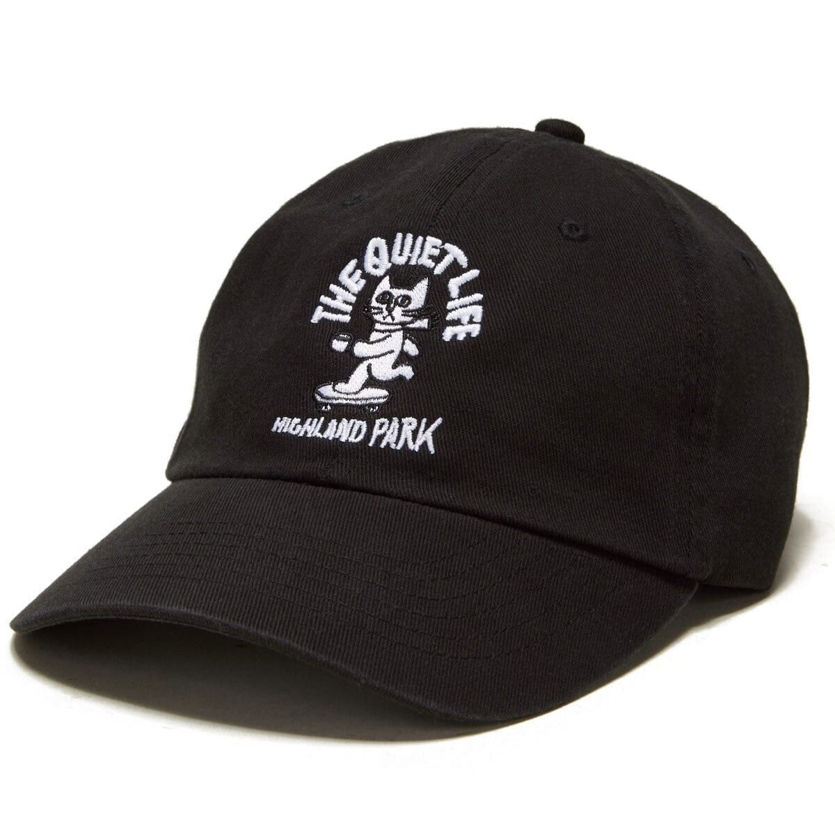 The Quiet Life Skating Cat Dad Hat Black