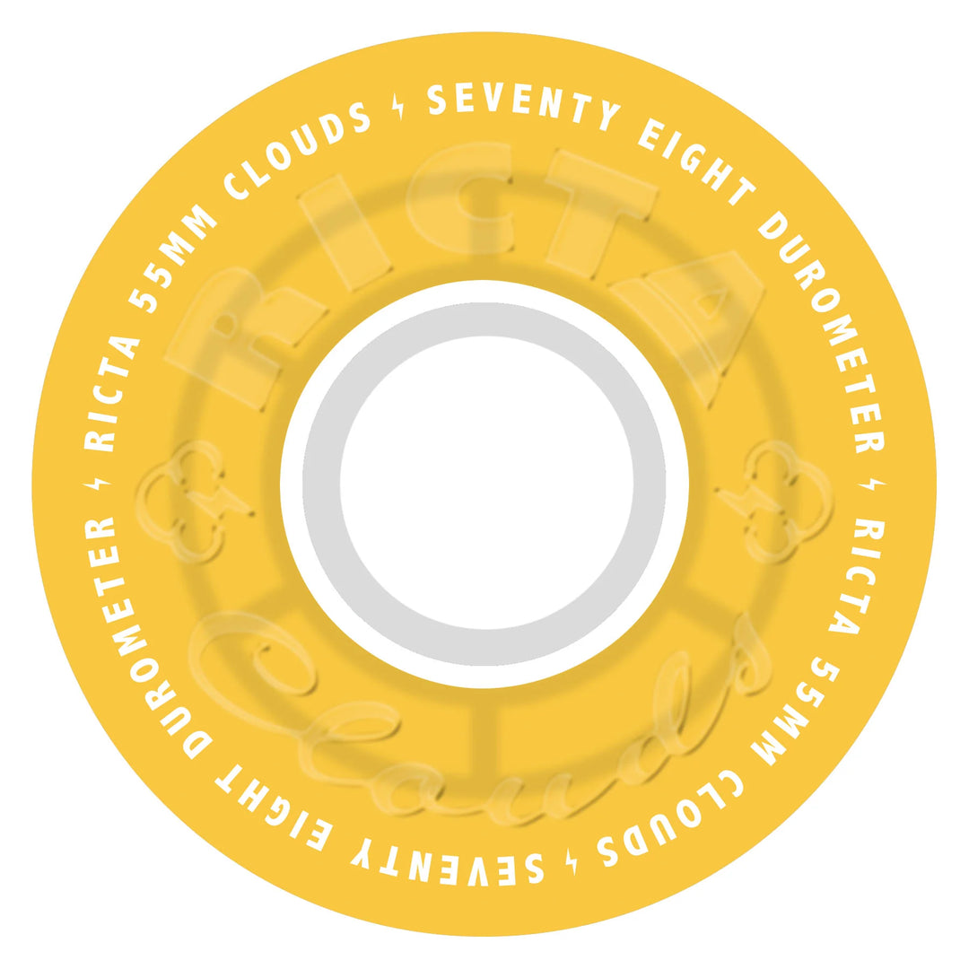 Ricta Clouds Transparent Citrus/White 55mm (78a)