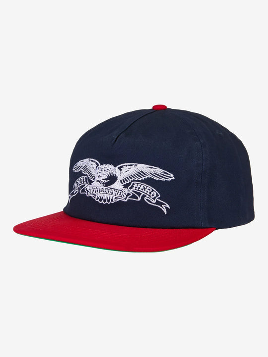 Anti Hero Basic Eagle Snapback Hat (Navy/Red)