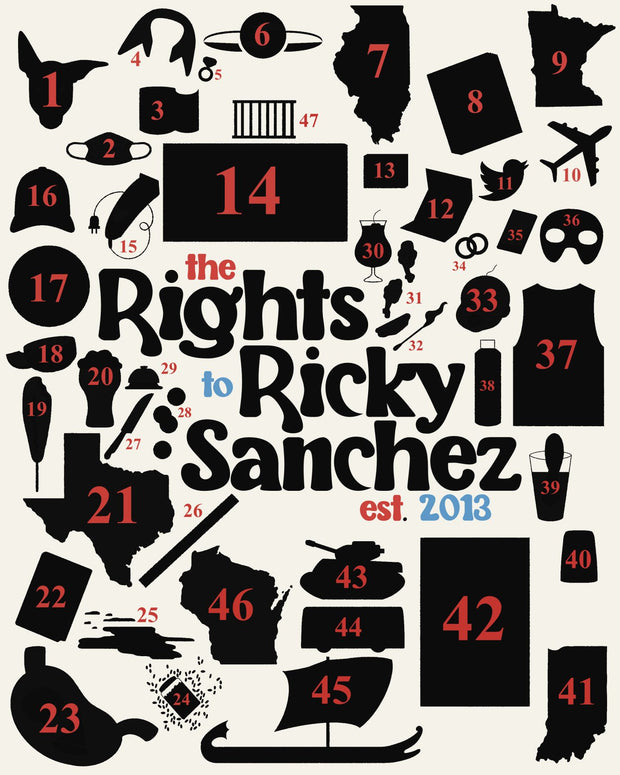 Rights To Ricky Sanchez 10th Anniversary Print