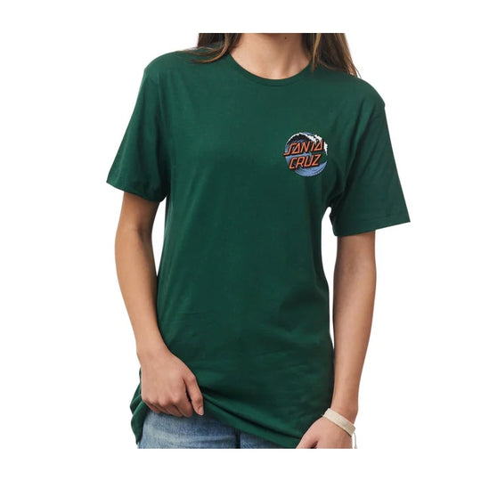 Santa Cruz Women's Wave Dot Relaxed Tee (Forest)